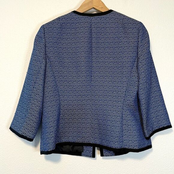 Kasper Blue Open Front Blazer Size 10 NWT - Picture 8 of 9